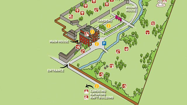 Tregoyd House Interactive Centre Map for Youth Groups